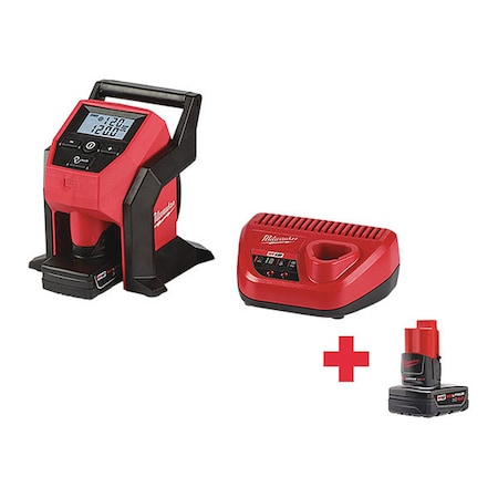 Compact Inflator Kit, Cordless, 120 PSI MPN:2475-21XC, 48-11-2440