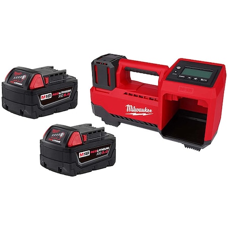 M18 XC5.0 Battery Two Pack+M18 Inflator MPN:48-11-1852, 2848-20