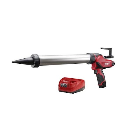 M12 20oz. Aluminum Barrel Sausage Style Caulk and Adhesive Gun Kit MPN:2442-21