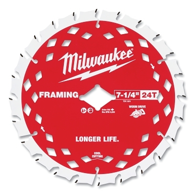 7-1/4 IN. 24T Worm Driveframing Circular Saw Bl MPN:48-41-0723