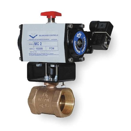 Butterfly Valve, Dbl Acting, Bronze, 2 In. MPN:MBDAO A 200