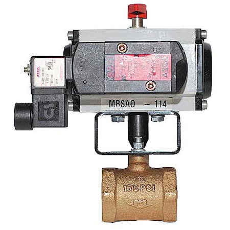 Butterfly Valve, Spring Return, 1-1/4 In. MPN:MBSAO A 114