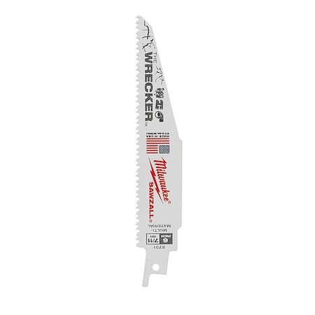Super Sawzall Bl 8T 6LGWRECKER PACK/5 MPN:48-00-5701