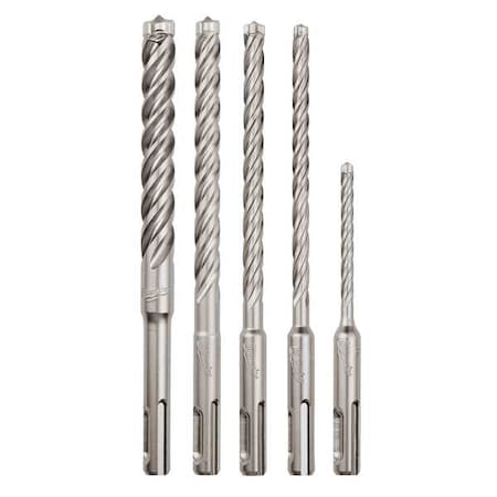 5 pc. 4-Cutter MX4 SDS-Plus Rotary Hammer Drill Bit Set MPN:48-20-7498