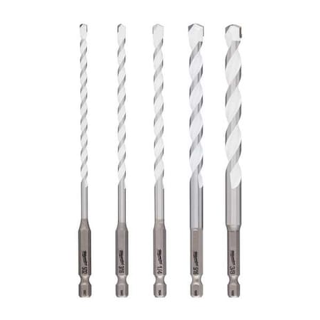 5 pc. SHOCKWAVE Impact Duty Carbide Multi-Material Drill Bit Set MPN:48-20-8898