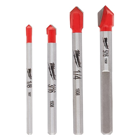 4pc. Glass and Tile Bit Set MPN:48-20-8988