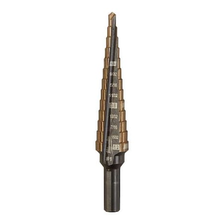 1/8 in. - 1/2 in. No 1 Cobalt Step Drill Bit MPN:48-89-9281