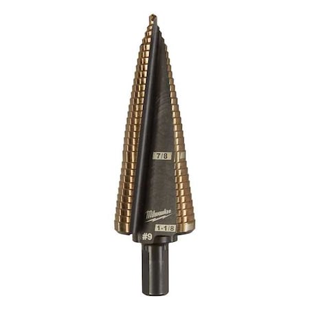 7/8 in. - 1-1/8 in. No 9 Cobalt Step Drill Bit MPN:48-89-9289