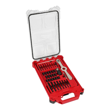 38PC SAE Tap & Die PACKOUT Set w/ Hex-LOK 2-in-1 Handle MPN:49-22-5604