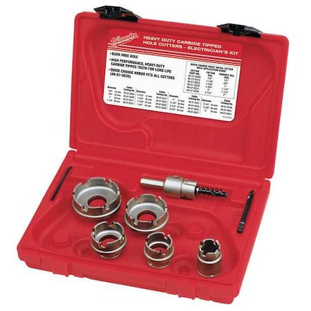 7 pc. Quick Change Carbide Hole Cutter Set MPN:49-22-8310