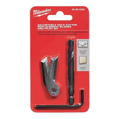 Adjustable Hole Cutter Replacement Blade and Pilot Bit MPN:49-56-0290