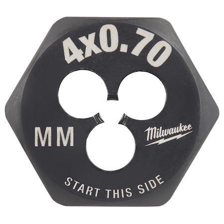 Hex Threading Die, M4x0.7, Metric MPN:49-57-5319