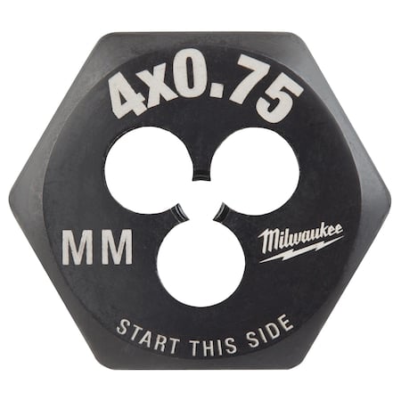 Hex Threading Die, M4x0.75, Metric MPN:49-57-5320