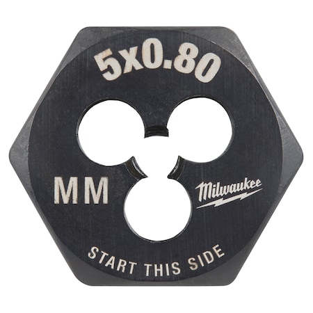Hex Threading Die, M5x0.8, Metric MPN:49-57-5329