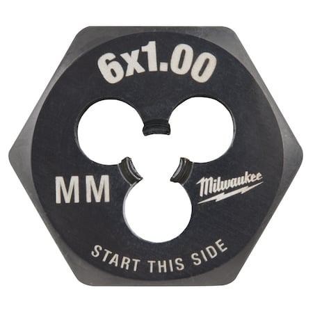Hex Threading Die, M6x1, Metric MPN:49-57-5336