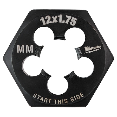 M12-1.75 mm 1-Inch Hex Threading Die MPN:49-57-5358