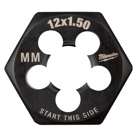 M12-1.50 mm 1-Inch Hex Threading Die MPN:49-57-5359