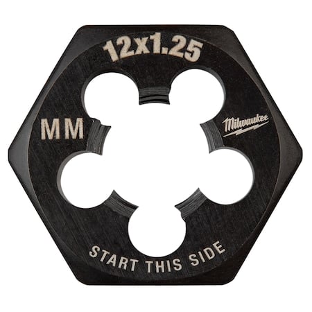 M12-1.25 mm 1-Inch Hex Threading Die MPN:49-57-5361
