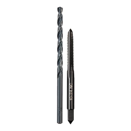 10-24 NC Straight Flute Plug Tap & No. 25 Drill Bit MPN:49-57-5525