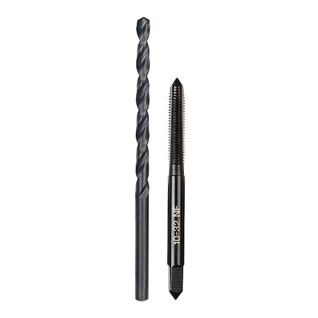 10-32 NF Straight Flute Plug Tap & No. 21 Drill Bit MPN:49-57-5527