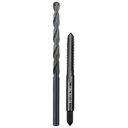 12-24 NC Straight Flute Plug Tap & No. 16 Drill Bit MPN:49-57-5530