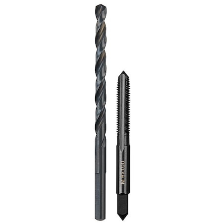 M6-1.00 mm Straight Flute Plug Tap & No. 9 Drill Bit MPN:49-57-5536