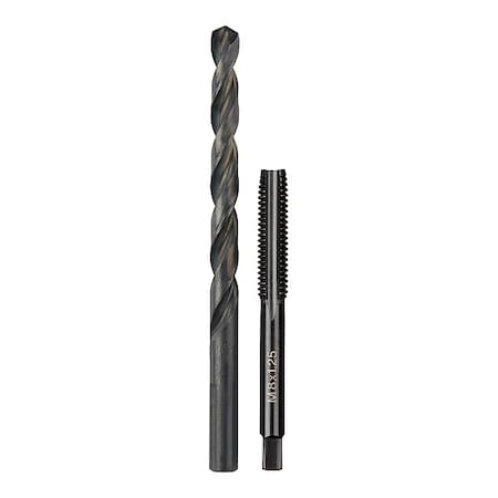 M8-1.25 mm Straight Flute Plug Tap & H Drill Bit MPN:49-57-5543