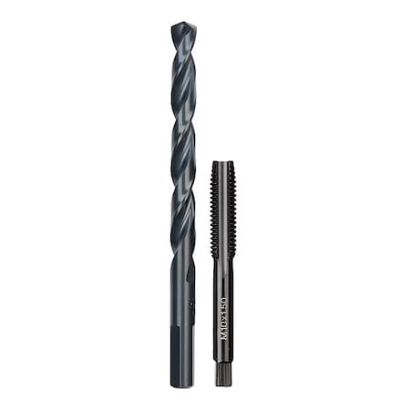M10-1.50 mm Straight Flute Plug Tap & R Drill Bit MPN:49-57-5554