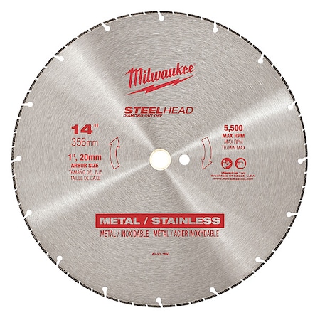 14 in. STEELHEAD Diamond Cut-Off Wheel MPN:49-93-7840