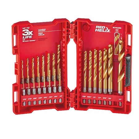 Kit 23 Pc Tin Shockwavetitanium Drill Bit Set MPN:48-89-4631