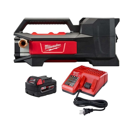CordlessTransferPump, 18volt, w/StarterKit MPN:2771-20, 48-59-1850