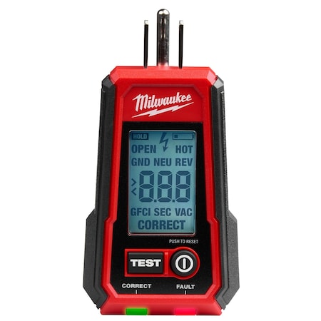 Receptacle Tester, LCD, Digital MPN:2224-20
