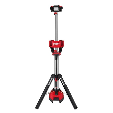 Cordless Tripod Light, M18 Battery, Rocket Series, 84 in Max Height, 6, 000 Lumens, 10 Hour Run Time MPN:2136-20
