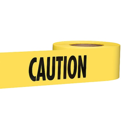 1000 Ft. Yellow Barricade Tape, Caution MPN:71-1001