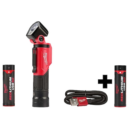 USB Pivoting Flashlight +USB 3.0 BATTERY MPN:2113-21, 48-11-2131