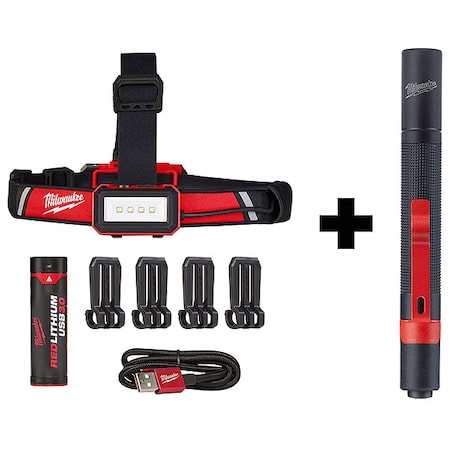 USB Low-Profile Headlamp + Penlight MPN:2115-21, 2105