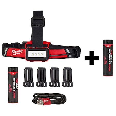USB Low-Profile Headlamp + 3.0 Battery MPN:2115-21, 48-11-2131