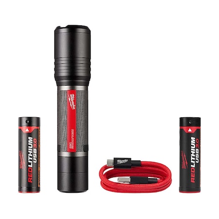 USB Slide Focus Flashlight + 3.0 Battery MPN:2162-21, 48-11-2131