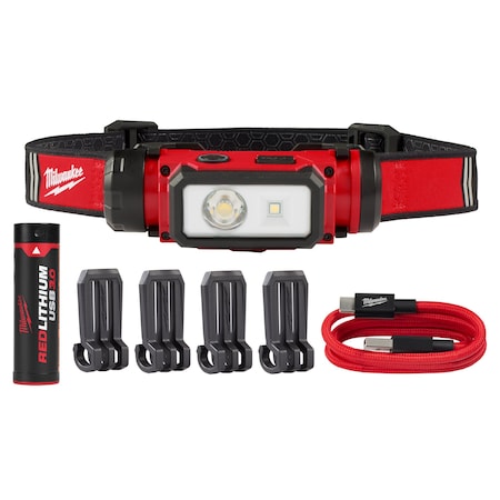 REDLITHIUM USB Hard Hat Headlamp MPN:2163-21