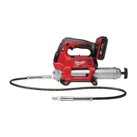 M18 Cordless Grease Gun, 18 V Battery Volt, Battery Included, 10 fl oz Volume Per Min, Li-Ion MPN:2646-21CT