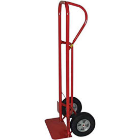 Milwaukee Heavy Duty Hand Truck 44701 - P-Handle - Solid Rubber Wheels - 1000 Lb. Capacity - Red 44701