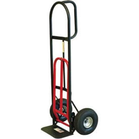 Milwaukee Hand Truck 49515 - D-Handle - Pneumatic Wheels - 800 Lb. Capacity - Black & Red 49515