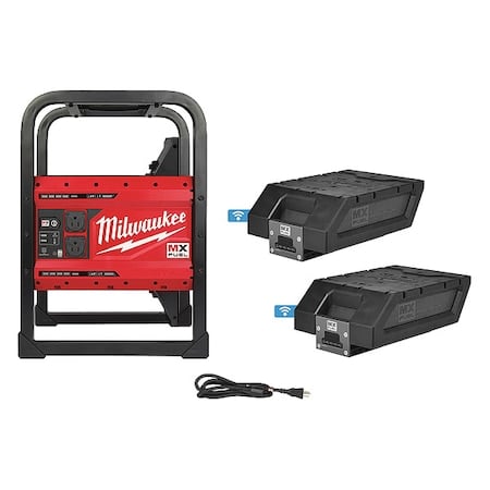 Portable and Inverter Generator, 1, 800 W Rated, 3, 600 W Surge, 120V AC, 15 A A MPN:MXF002-2XC