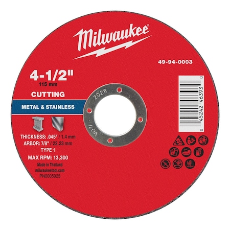 Cut-Off Wheel, 7/8