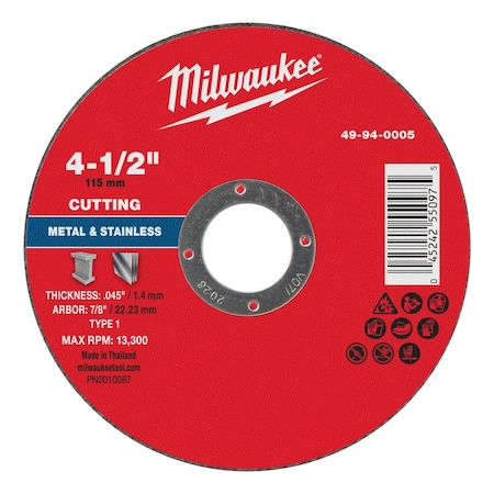 Cut-Off Wheel, 7/8
