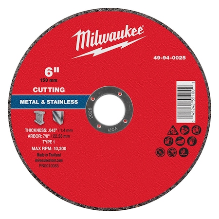 Cut-Off Wheel, 7/8