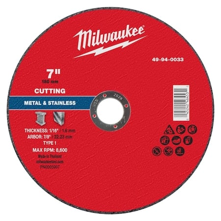 Cut-Off Wheel, 7/8
