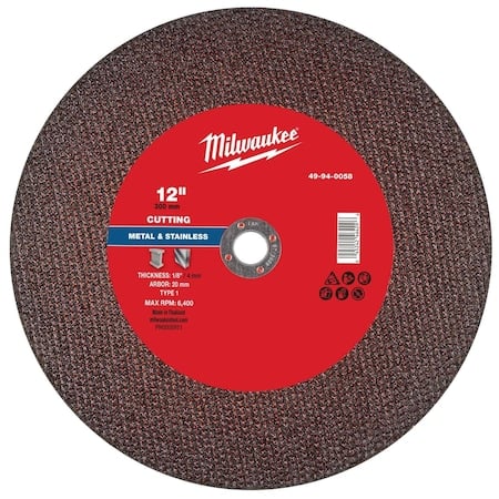 Cut-Off Wheel, 20mm Sz, 12