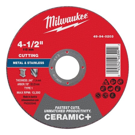 Cut-Off Wheel, 7/8