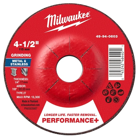 Grinding Wheel, 4 1/2